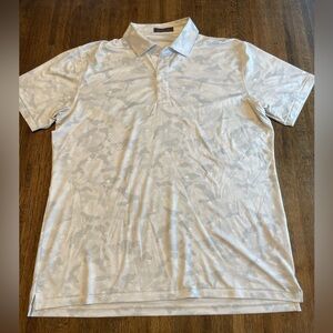 G/Fore Camo Gray and White Polo - Size L